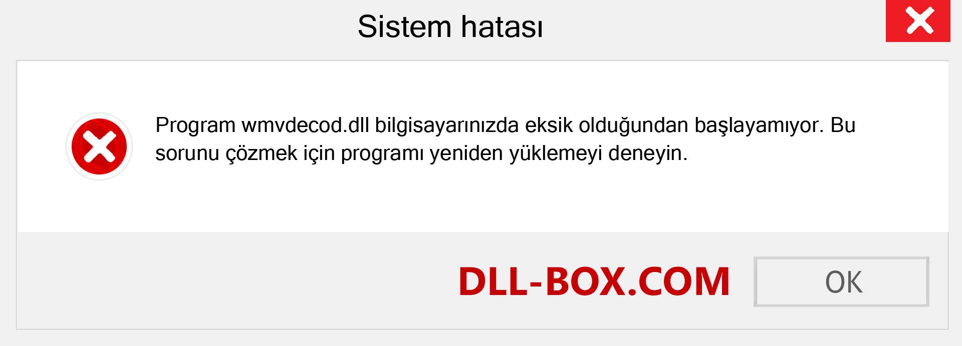 wmvdecod.dll dosyası eksik mi? Windows 7, 8, 10 için İndirin - Windows'ta wmvdecod dll Eksik Hatasını Düzeltin, fotoğraflar, resimler